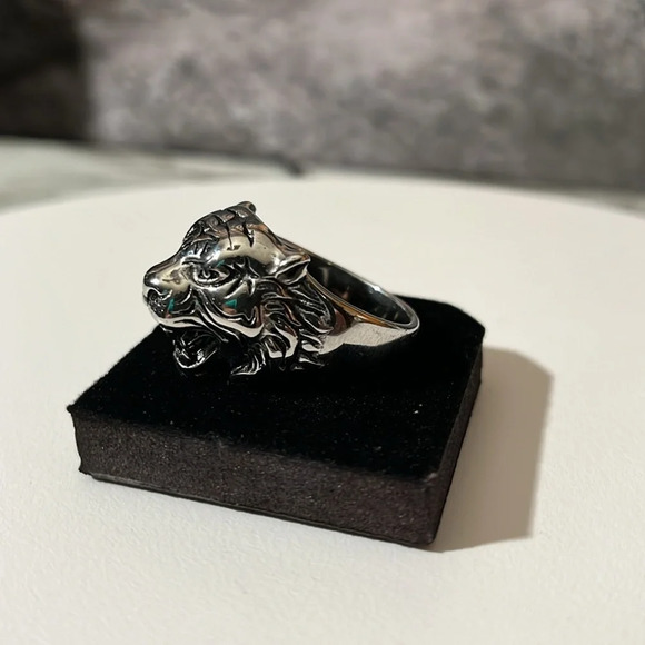 TIGER STAINLESS STEEL FASHION RING - Picture 3 of 5